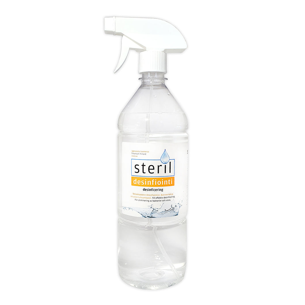Steril Desinfiointi spraypullo 1000ml (15kpl)